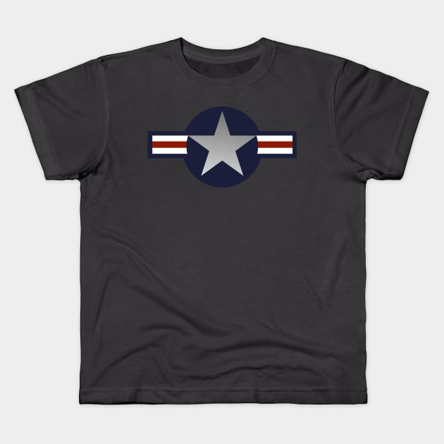 United States Military Aircraft National Insignia Kids T-Shirt by Historia